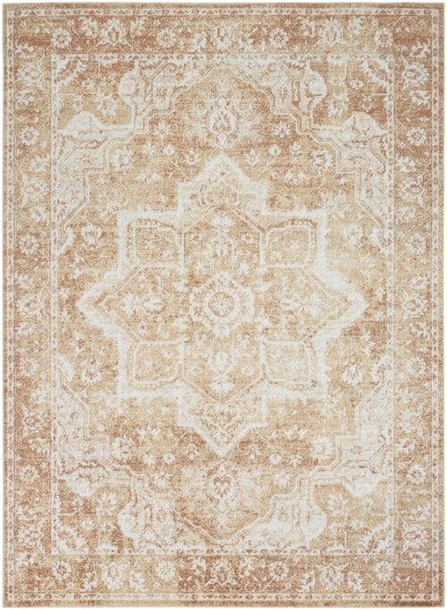 5'3" X 7' Rust Rectangle Rug