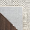 Nourison Glitz 9' x 12' Silver Grey Modern Rug