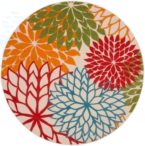 10' Green Round Rug