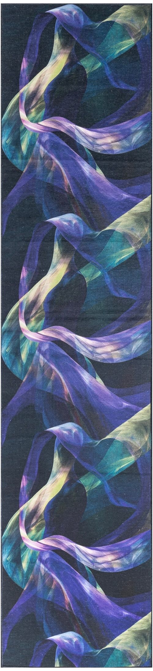 2'2" X 8' Blue Multicolor Runner Rug