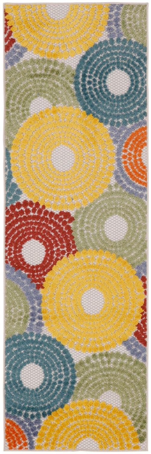 2' X 6' Multicolor Runner Rug