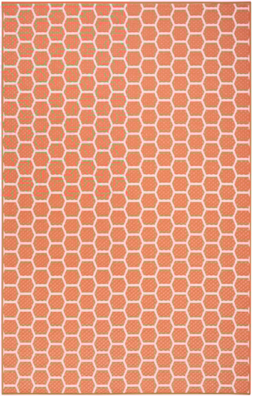 4' X 6' Coral Rectangle Rug