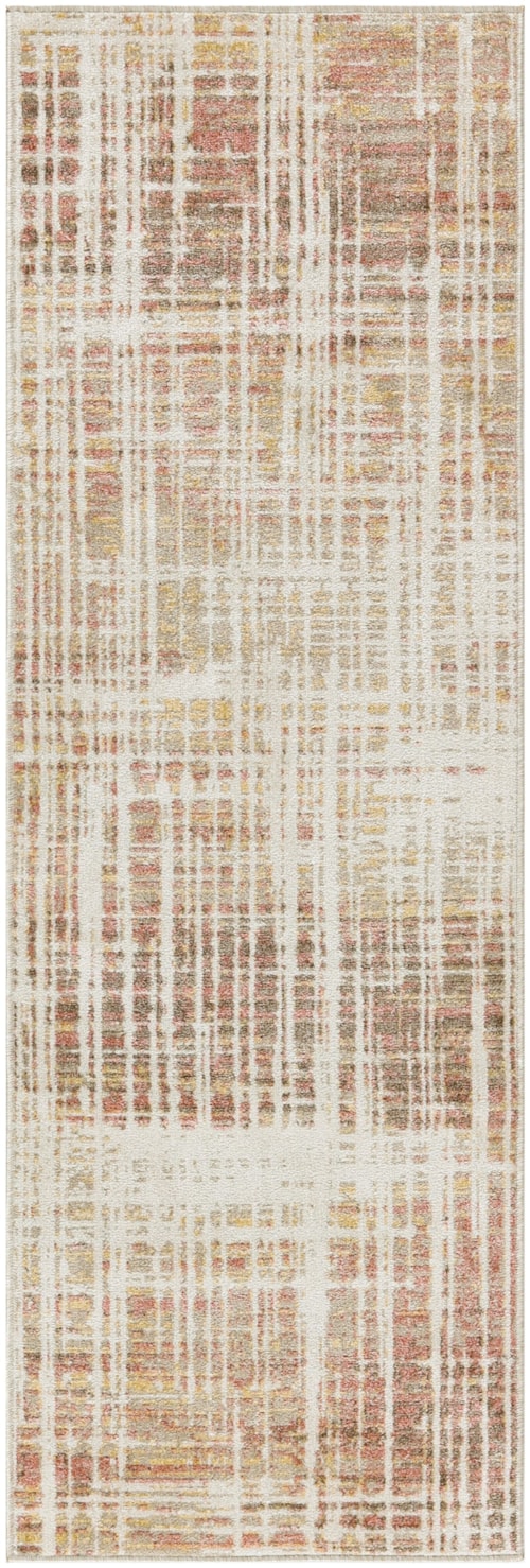 2' X 6' Beige Peach Runner Rug