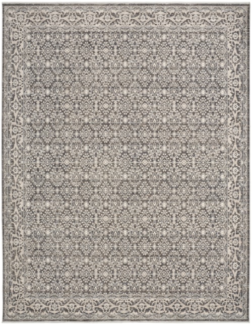 10' X 13' Charcoal Ivory Rectangle Rug
