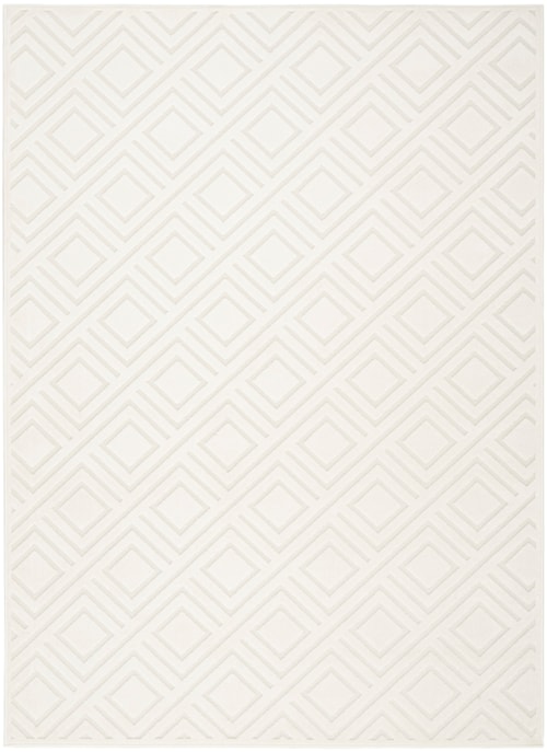 6'7" X 9'2" Ivory Rectangle Rug