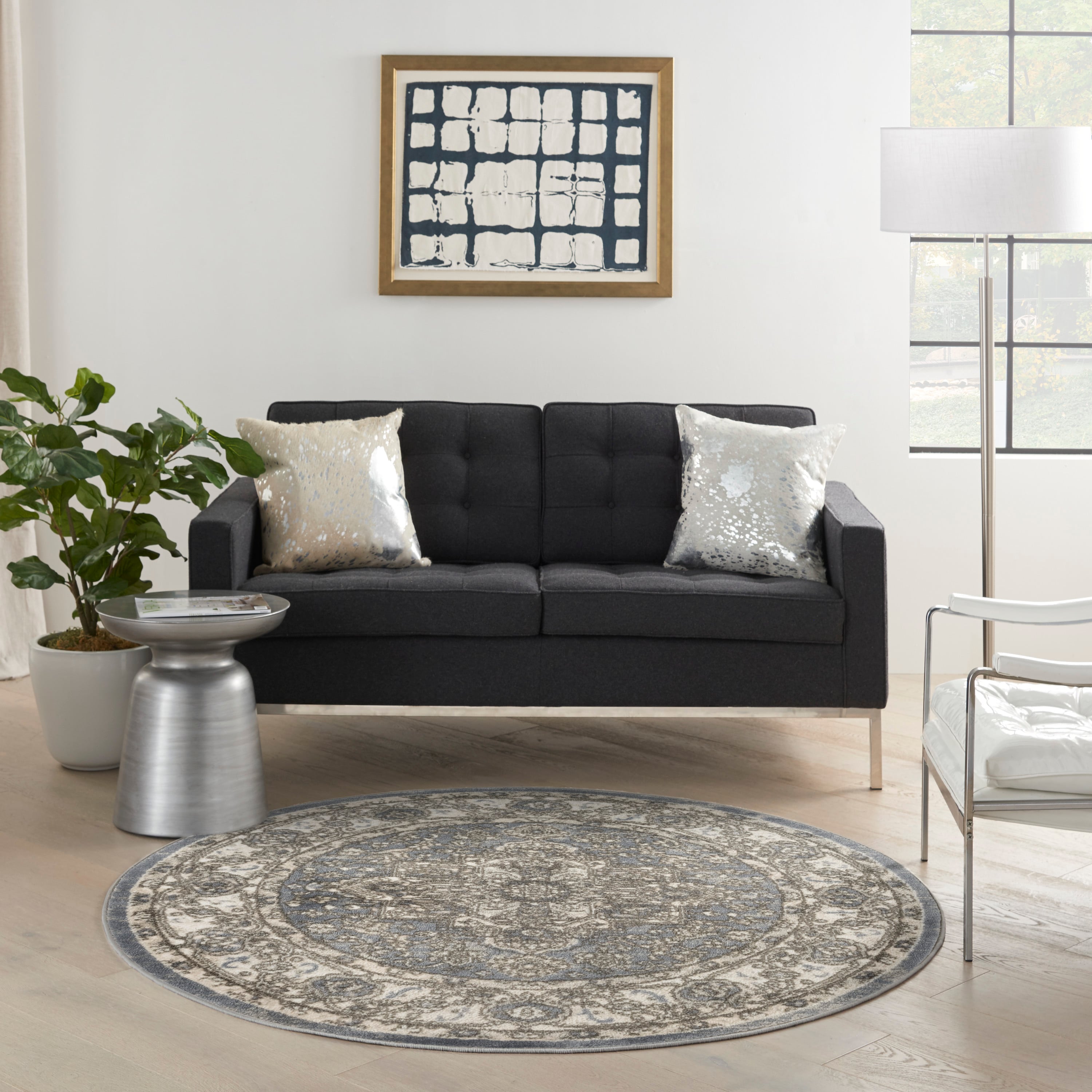 Nourison Quarry 8' Round  Rug