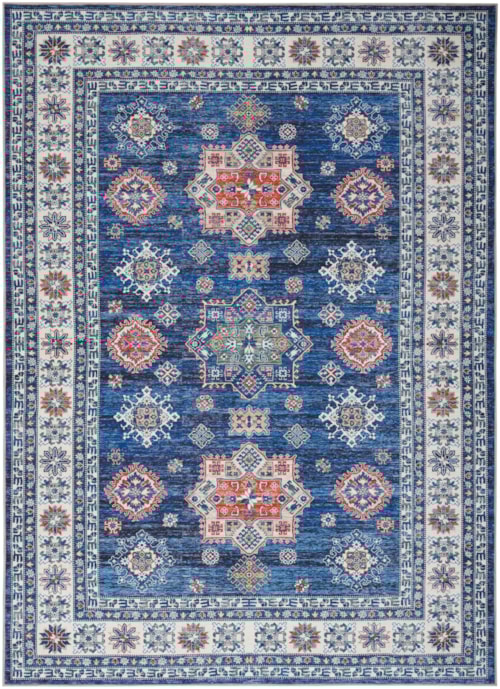 7'10" x 9'10" Blue Rectangle Rug