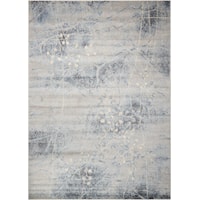 9'6" x 13' Silver/Blue Rectangle Rug