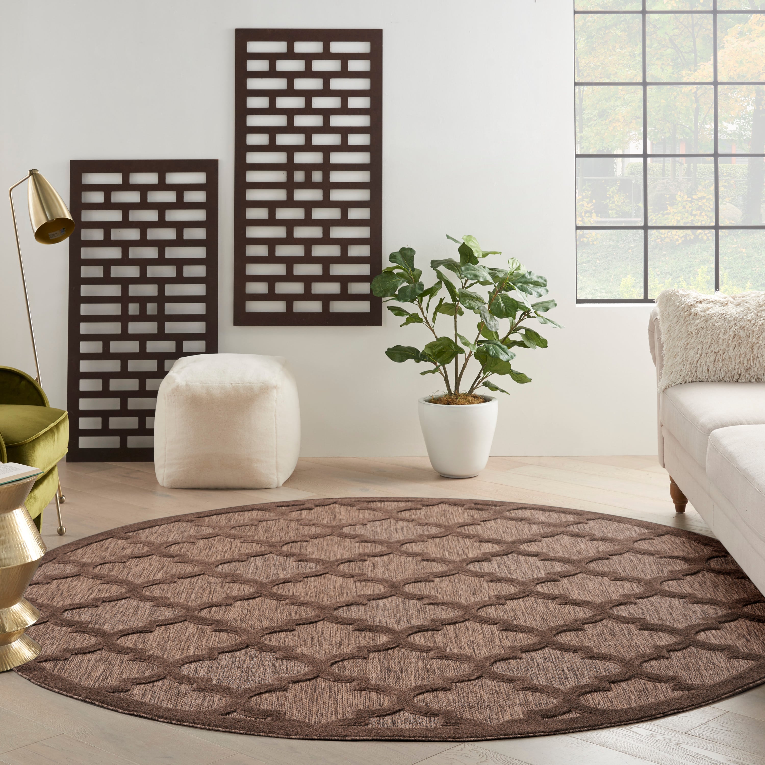 Nourison Easy Care 8' Round  Rug