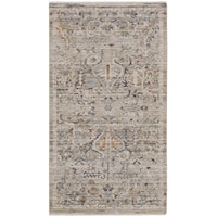 2'6" x 4'6" Ivory Taupe Rectangle Rug