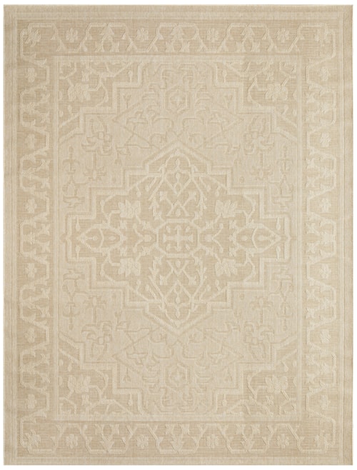 8' X 10' Cream Rectangle Rug