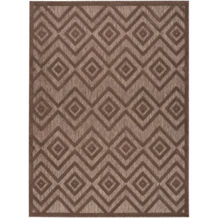 5' x 7' Brown Modern Rug