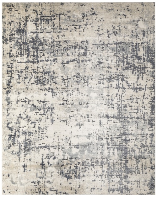 7'10" X 9'10" Ivory Grey Rectangle Rug