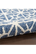 57 Grand By Nicole Curtis Series 2 7'9" X 9'9" Blue Rectangle Rug