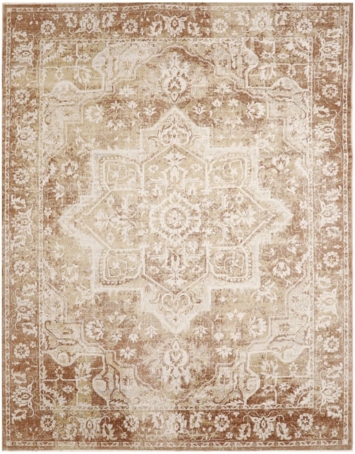 9' X 12' Rust Rectangle Rug