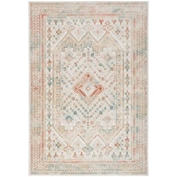 4' x 6' Beige Multicolor Rectangle Rug