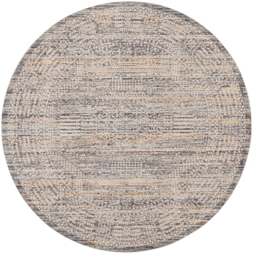 7'10"  Ivory Slate Round Rug