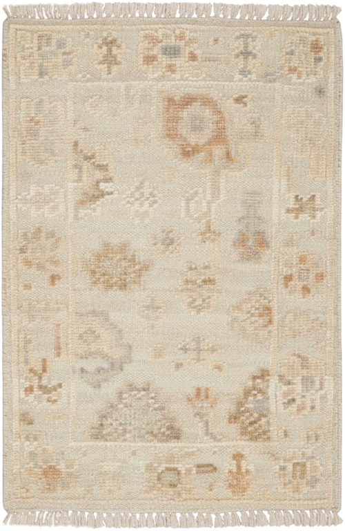 2' X 3' Cream Rectangle Rug