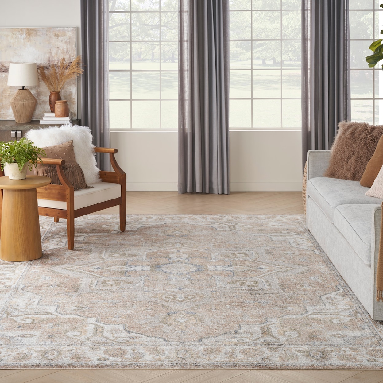 Nourison Astra Machine Washable 9' x 12'  Rug