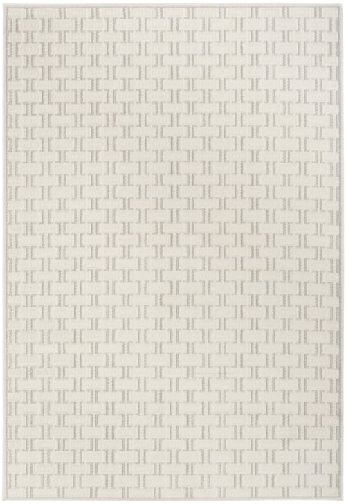 5' X 7' Ivory Grey Rectangle Rug