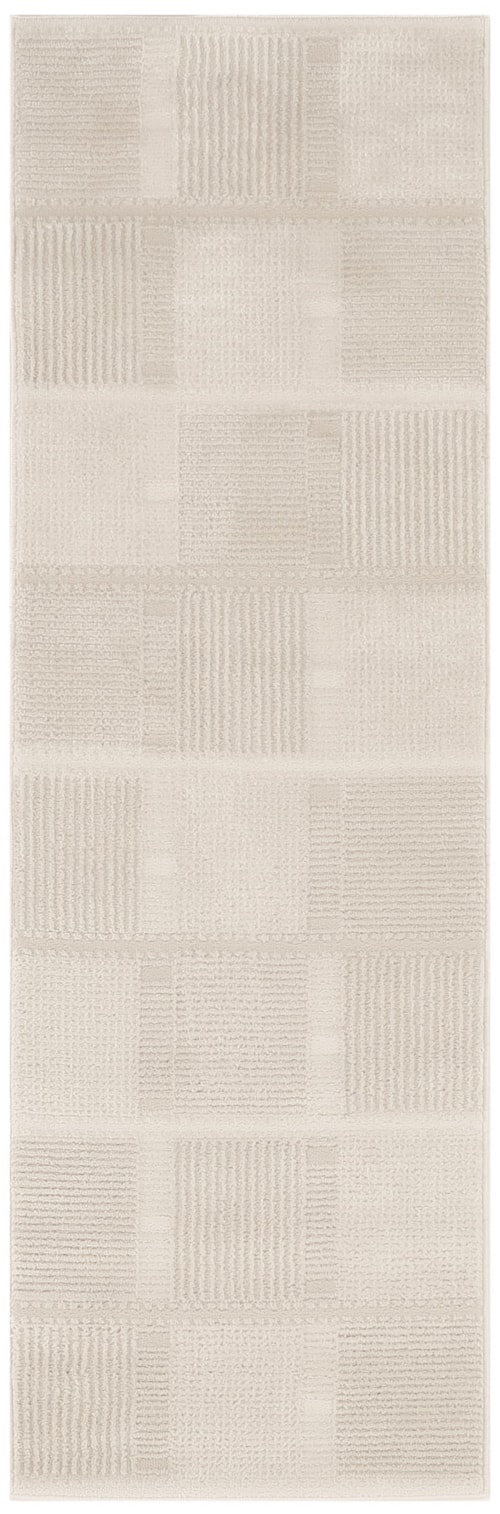 2' X 6' Ivory Beige Runner Rug