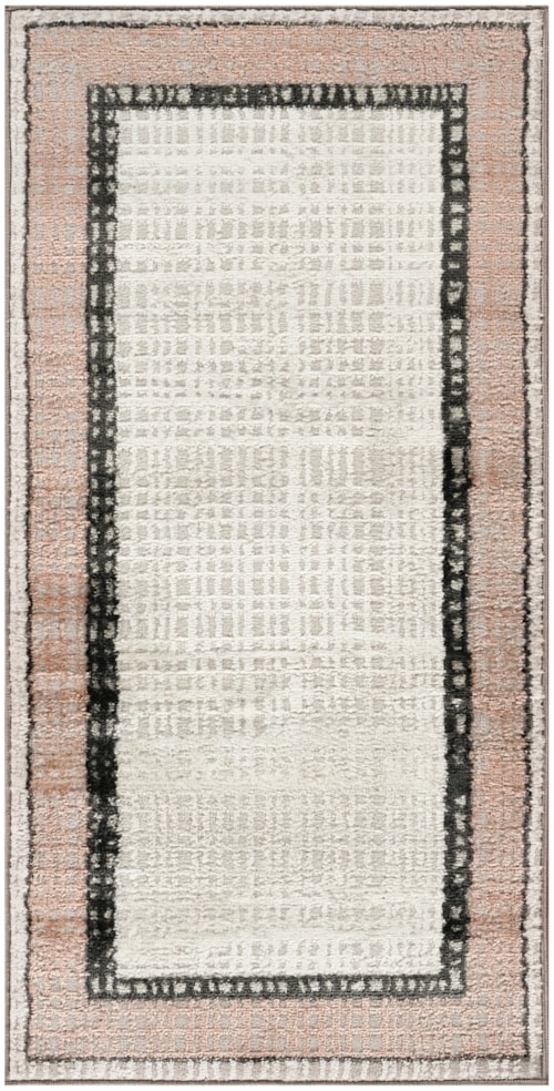 2' X 4' Grey Charcoal Rectangle Rug