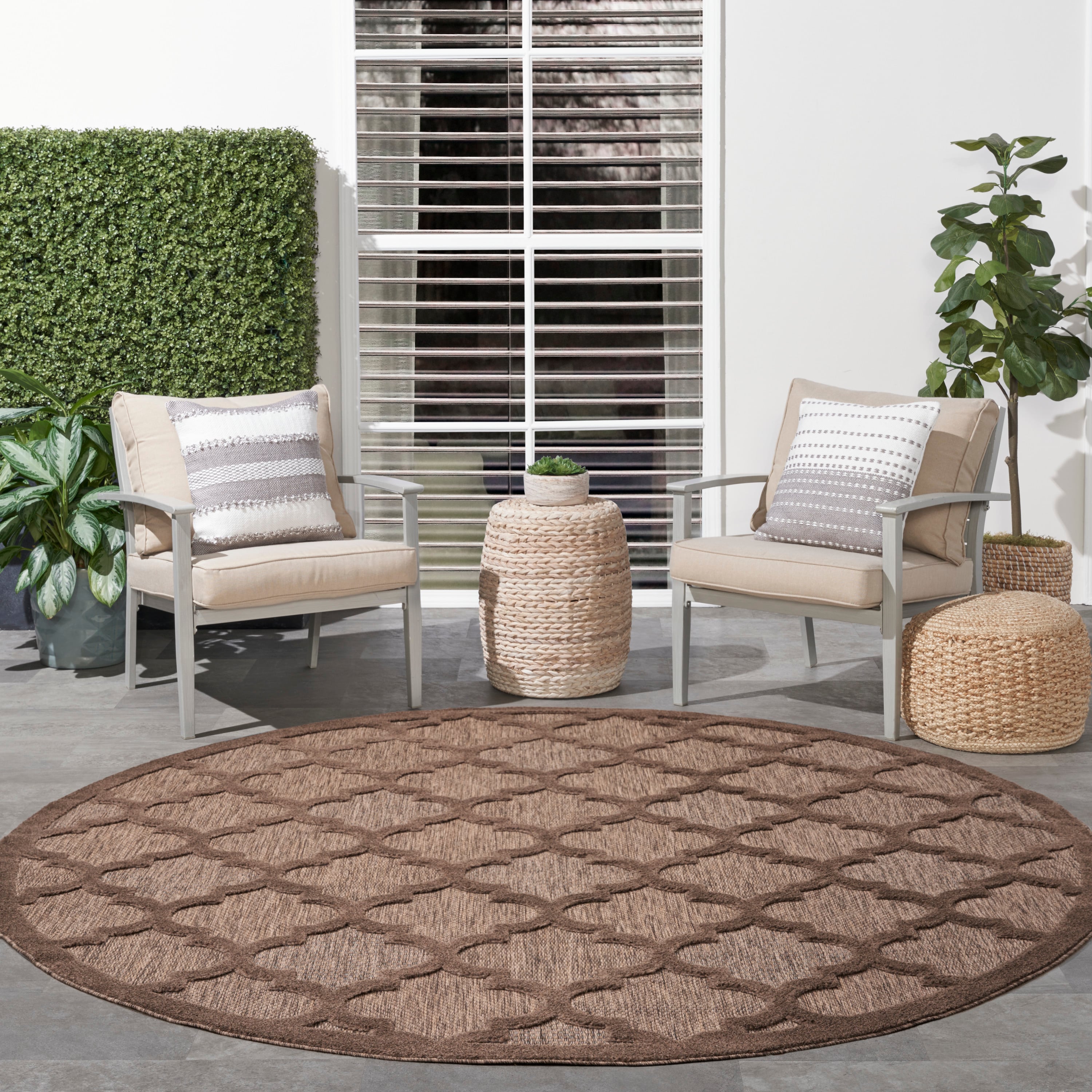 Nourison Easy Care 8' Round  Rug