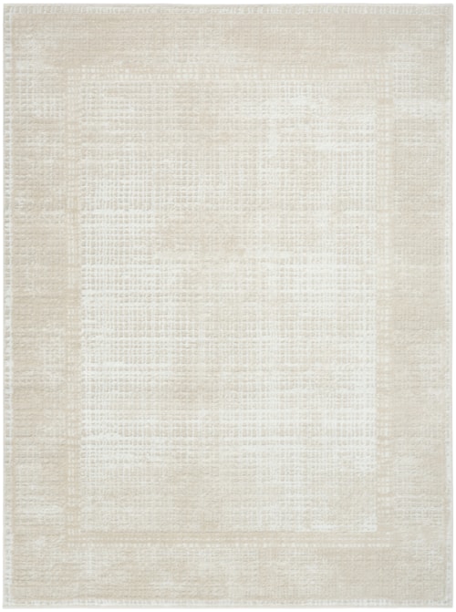 5'3" X 7' Beige Rectangle Rug