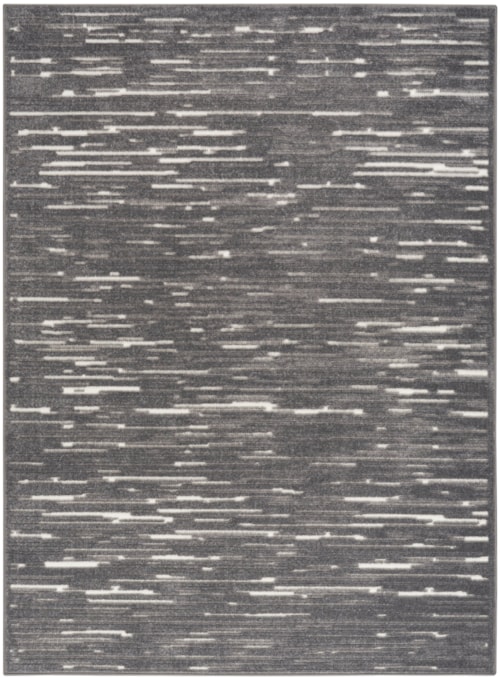 6'7" X 9'2" Grey Rectangle Rug