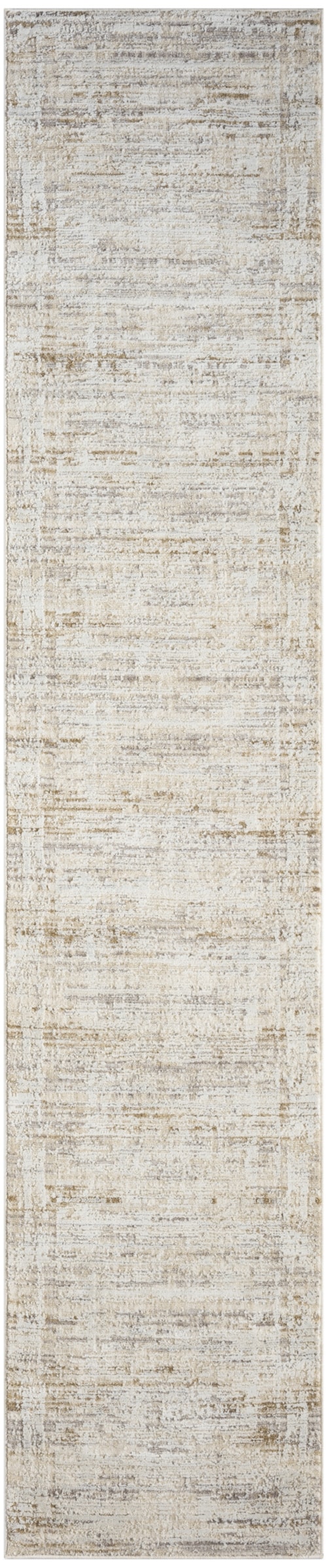 2'2" X 10' Natural Ivory Runner Rug