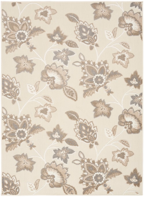5'3" x 7'5" Beige Rectangle Rug