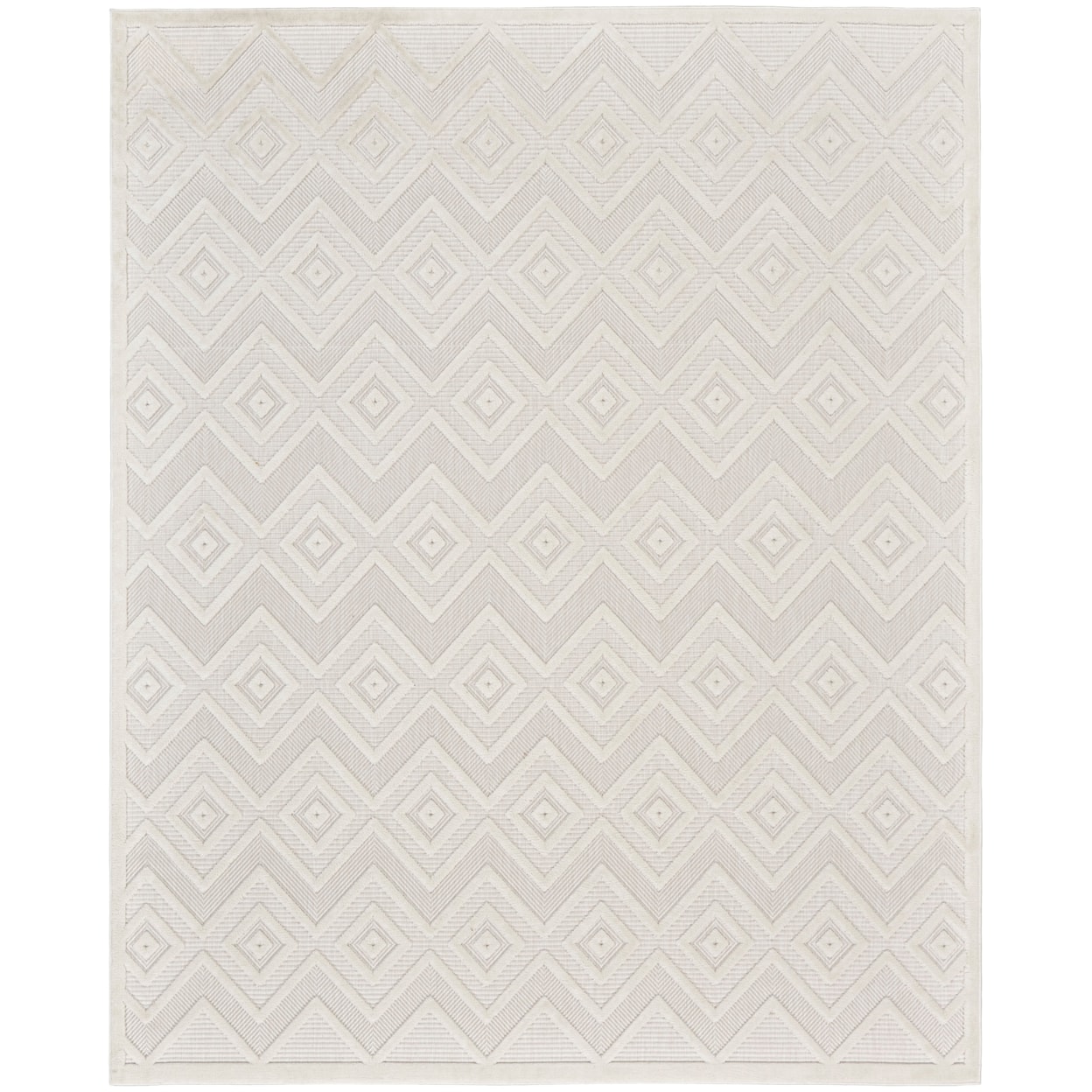 Nourison Versatile 12' x 15' Ivory White Modern Rug