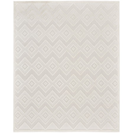 12' x 15' Ivory White Modern Rug