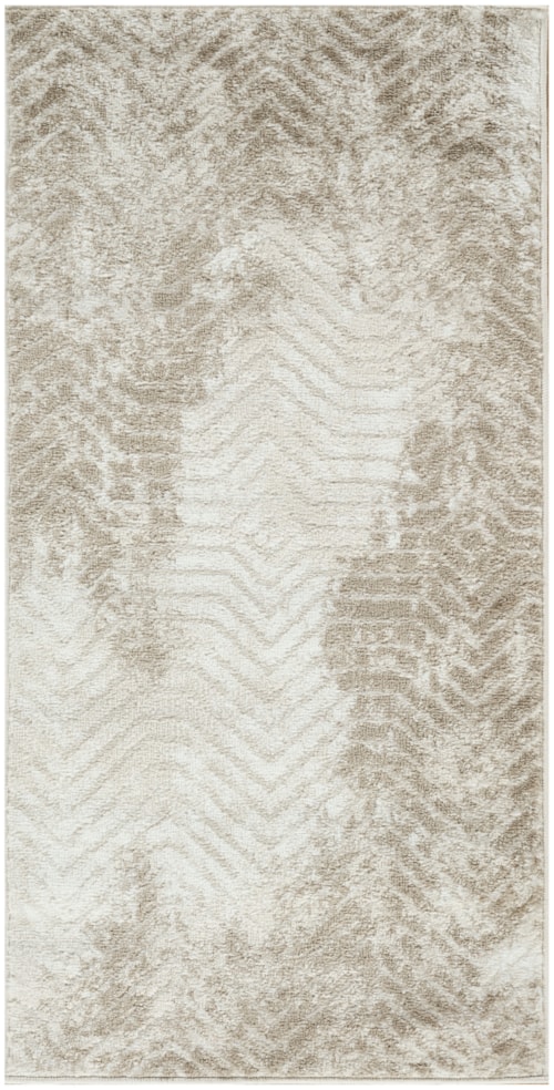 2' X 4' Ivory Taupe Rectangle Rug