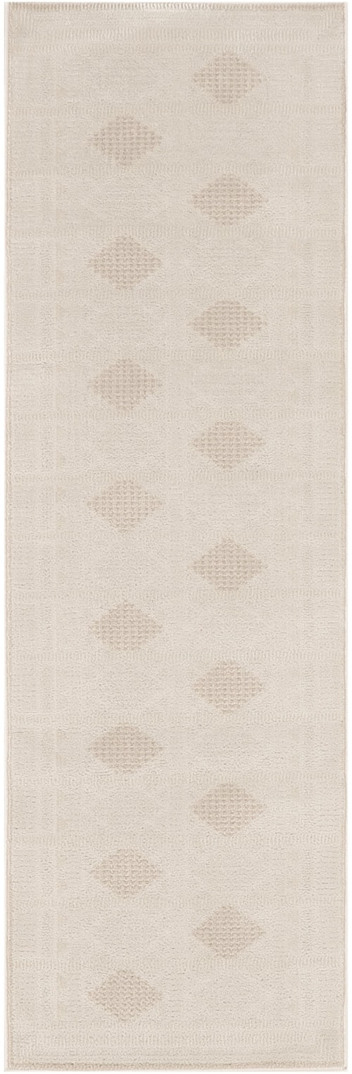 2' X 6' Ivory Beige Runner Rug