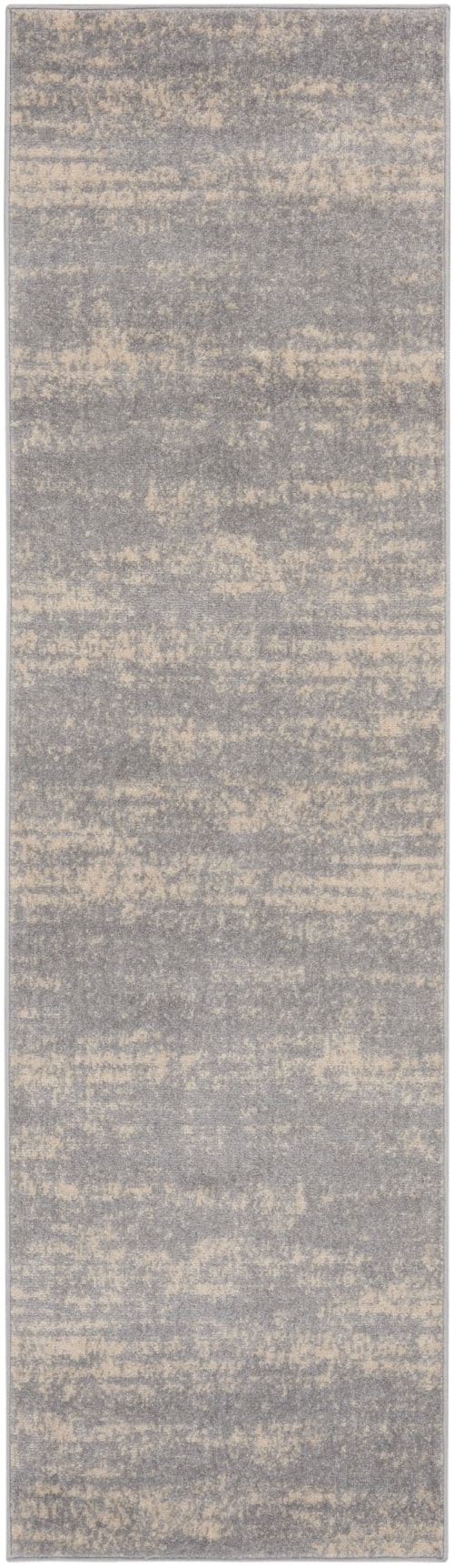 2' x 6' Grey/Beige Runner Rug