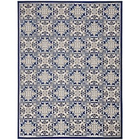 5'3" x 7'5" Blue Rectangle Rug