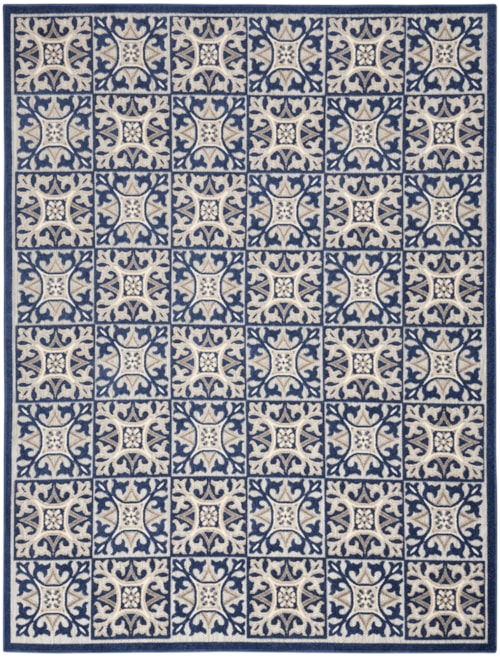 7' x 10' Blue Rectangle Rug