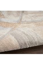 Inspire Me! Home Décor by Nourison Brushstrokes 5'3" x 7'3" Cream Grey Rectangle Rug