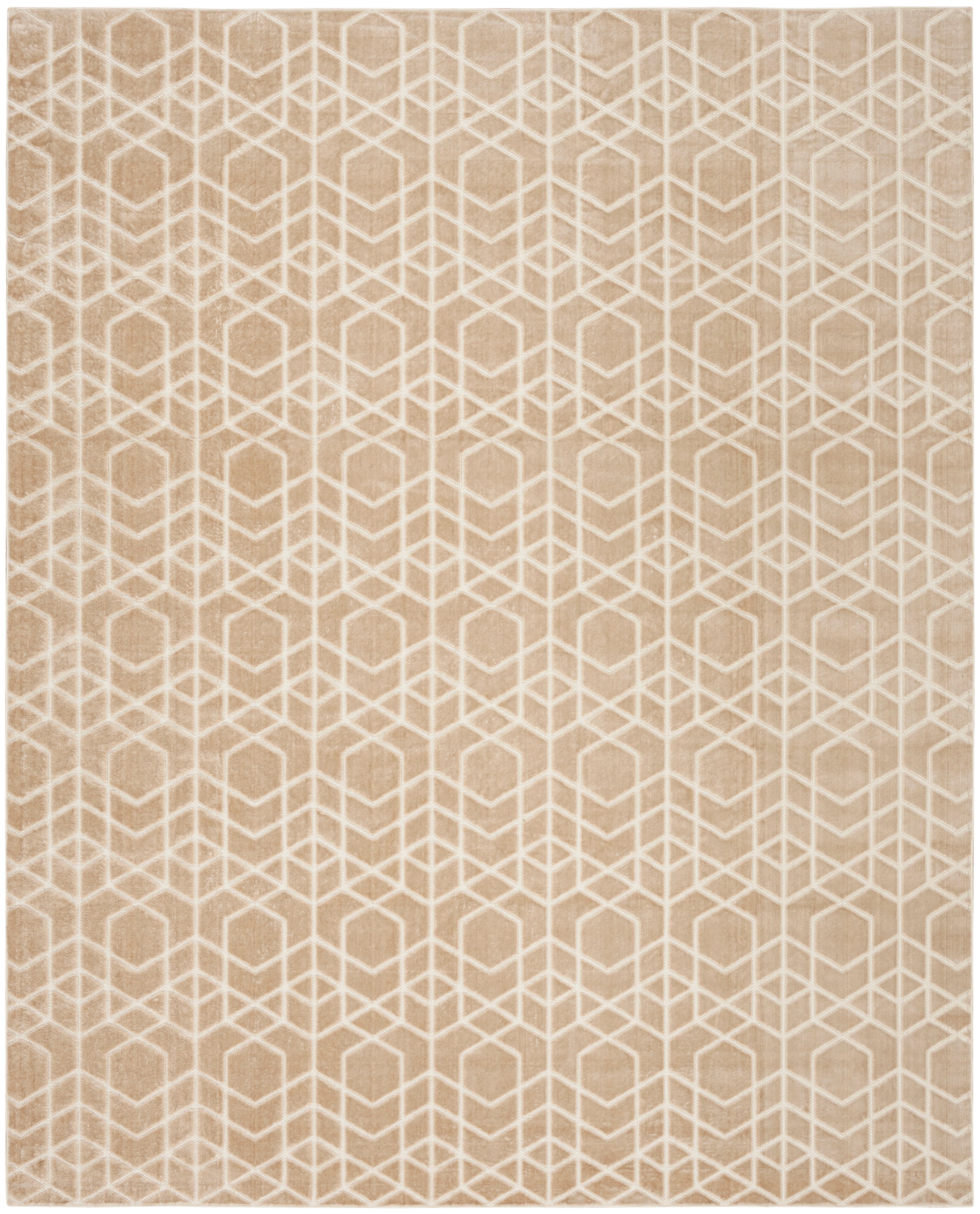 9' X 12' Beige Ivory Rectangle Rug