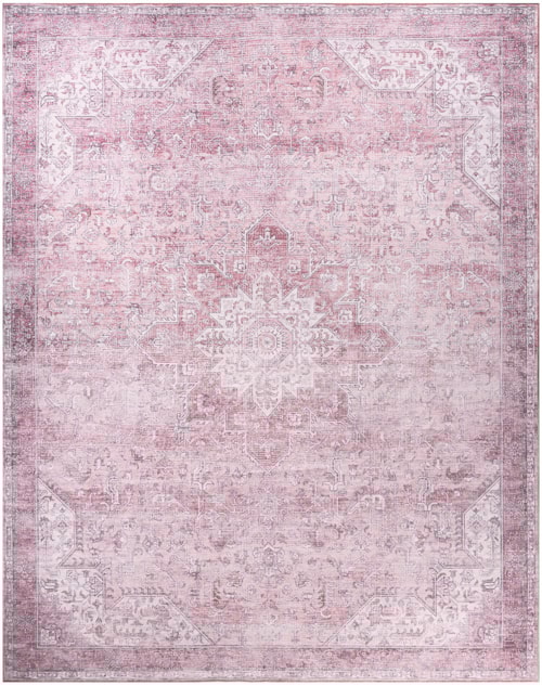 8' X 10' Pink Rectangle Rug