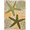 Nourison Aloha 5'3" x 7'5" Green Yellow Outdoor Rug