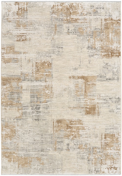 5'3" X 7'9" Ivory Multicolor Rectangle Rug