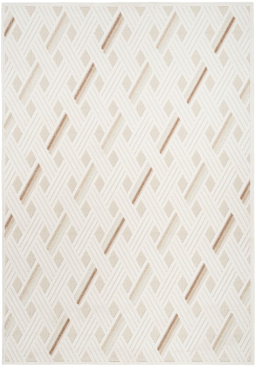3'11" X 5'11" Ivory Beige Rectangle Rug