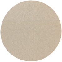 Washable Solutions 8' X Round Natural Modern Rug