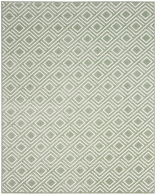 7'10" X 9'10" Green Rectangle Rug