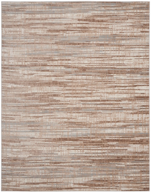 8' X 11' Ivory Grey Rectangle Rug