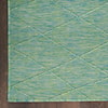 Nourison Washable Solutions 2'2" x 8' Blue/Green Modern Rug