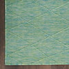 Nourison Washable Solutions 9' x 12' Blue/Green Modern Rug