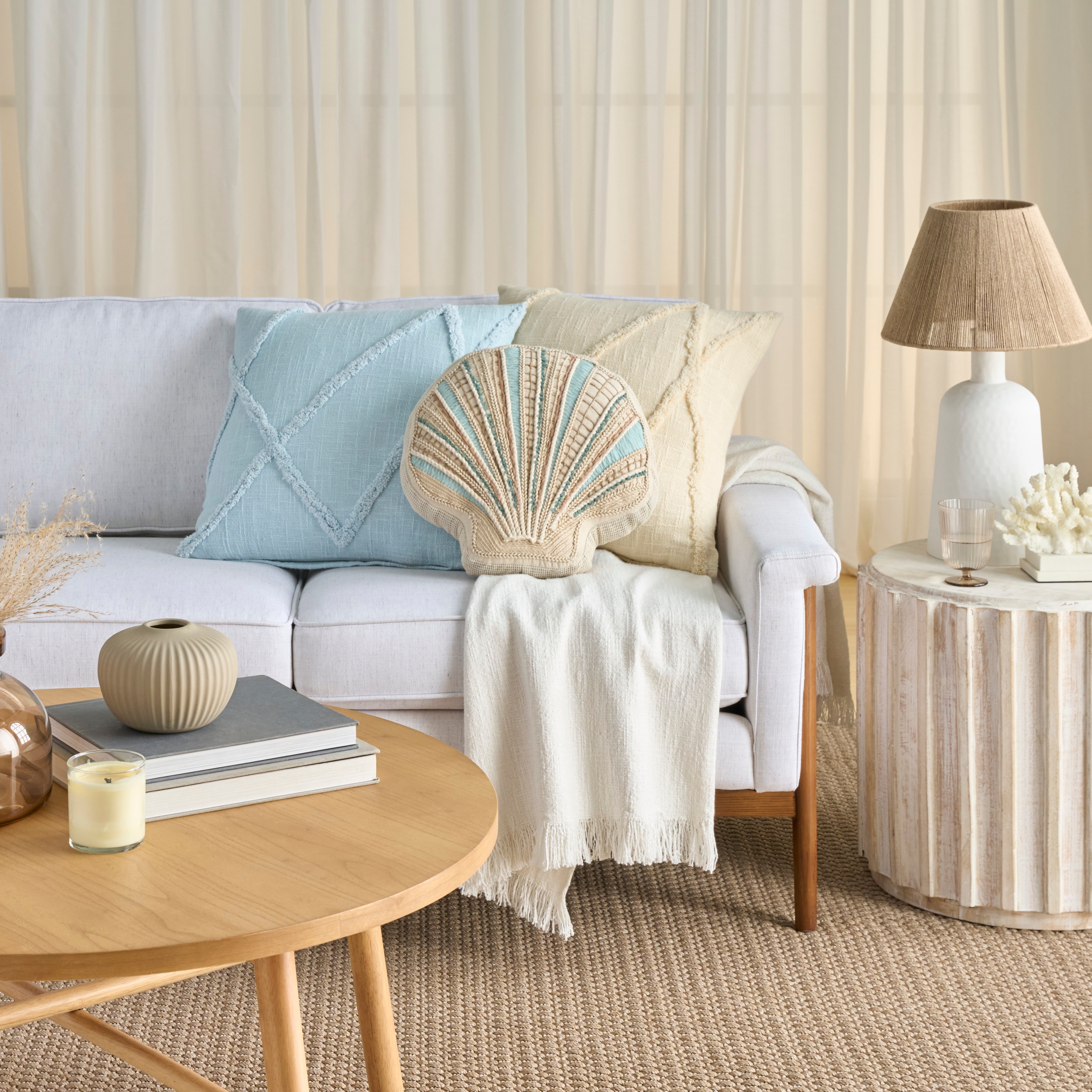 Nourison Coastal Accessories 15" X 15" Throw Pillows
